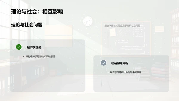 社会问题的经济视角PPT模板