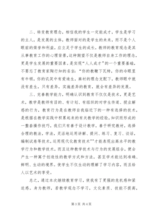 继续教育的学习心得.docx