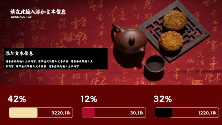 花好月圆中秋节传统糕点月饼推销PPT模板