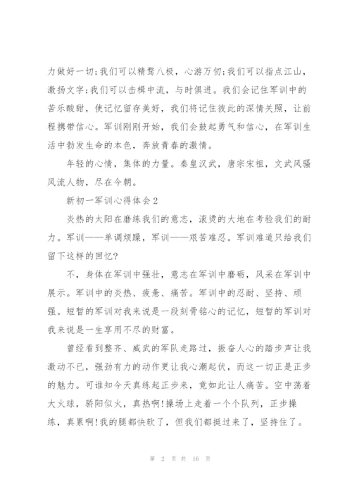 新初一军训心得体会范本十篇.docx