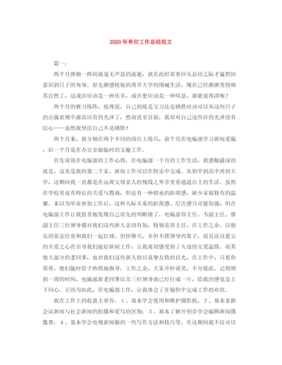 精编之年单位工作总结范文.docx