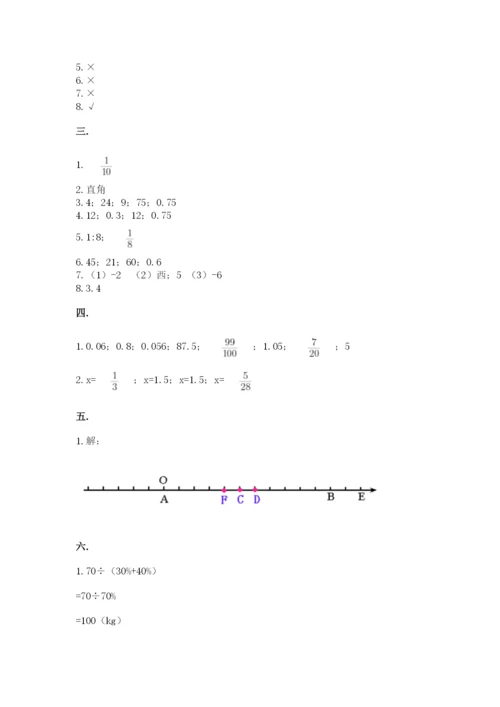 青岛版小升初数学模拟试卷及完整答案1套.docx