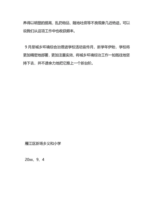 城乡环境整治工作总结.docx