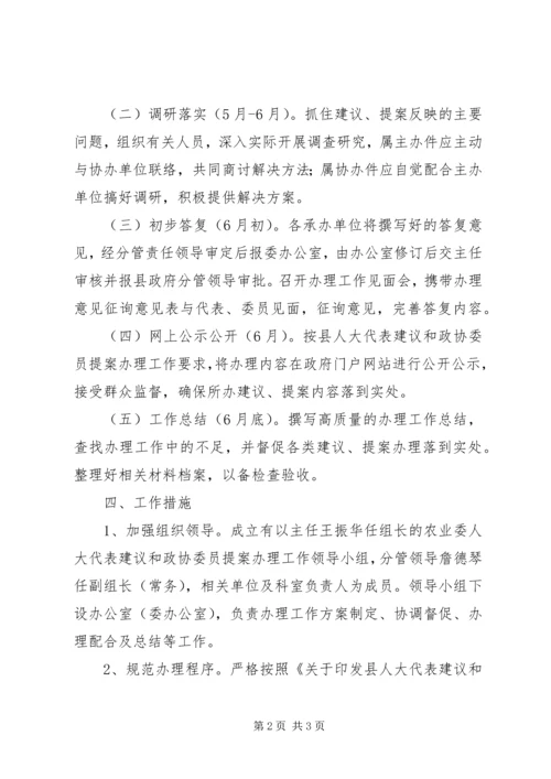 人大建议和政协提案办理方案.docx