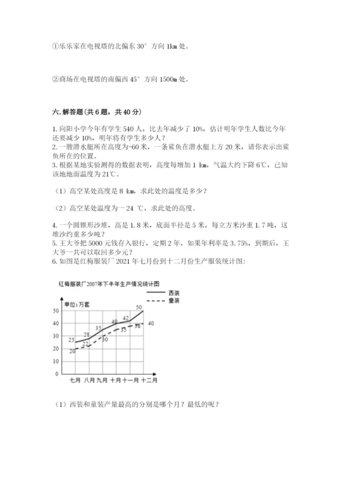 北师大版小学数学六年级下册期末检测试题【word】.docx