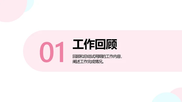 白色简约风新运营转正答辩述职汇报