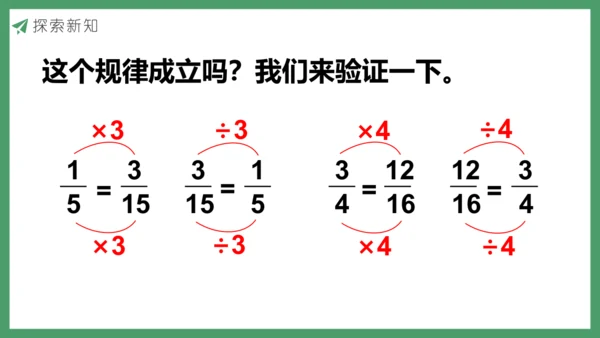 新人教版数学五年级下册4.10  分数的基本性质课件 (共28张PPT)