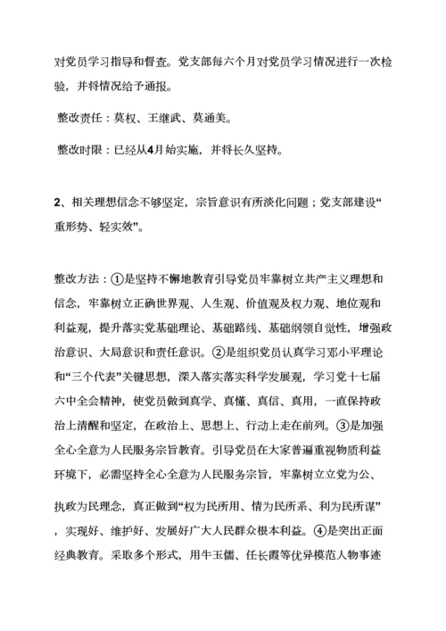 活动专项方案之整改专项方案的组织保障.docx