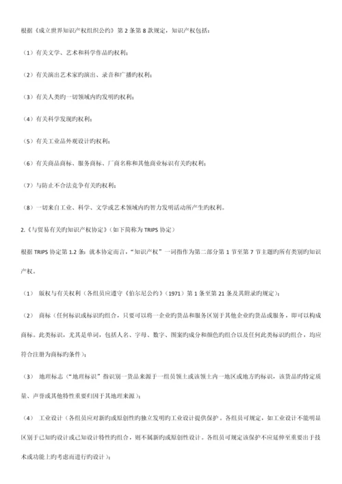 知识产权基础理论讲义知识产权工程师培训.docx