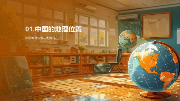 河流地理教学报告PPT模板