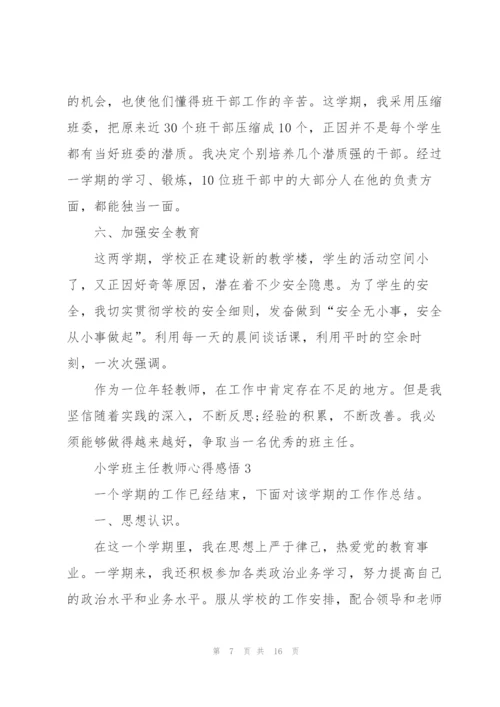 小学班主任教师心得感悟.docx
