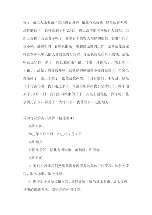 导游行业的实习报告5篇.docx