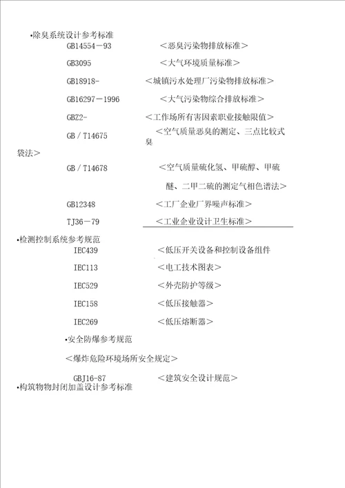 污水处理厂生物除臭系统技术方案