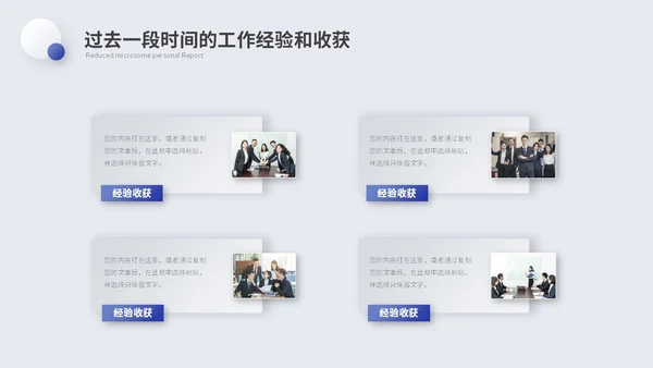简约微粒体个人述职报告工作汇报自我介绍ppt模板