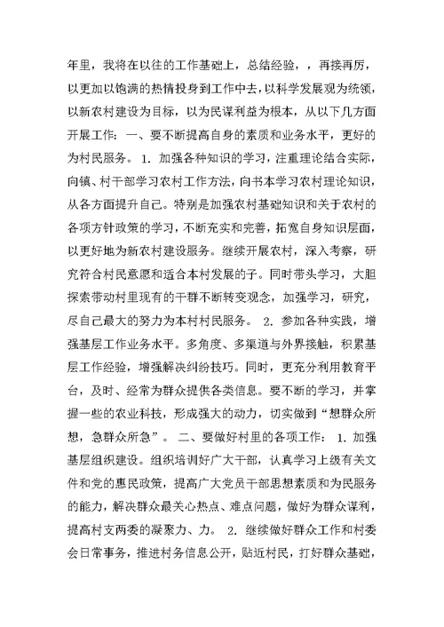 村主任上半年工作总结