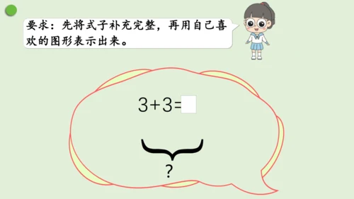 人教版数学一年级上册第三单元6~10的认识和加减法《解决问题》课件(共13张PPT)