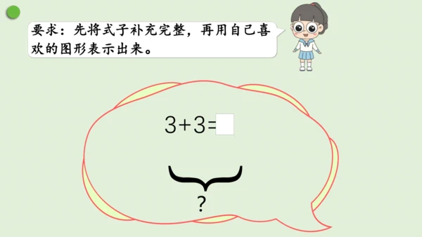 人教版数学一年级上册第三单元6~10的认识和加减法《解决问题》课件(共13张PPT)