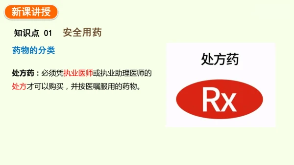 8.2用药与急救-八年级生物人教版下学期同步精品课件(共38张PPT)