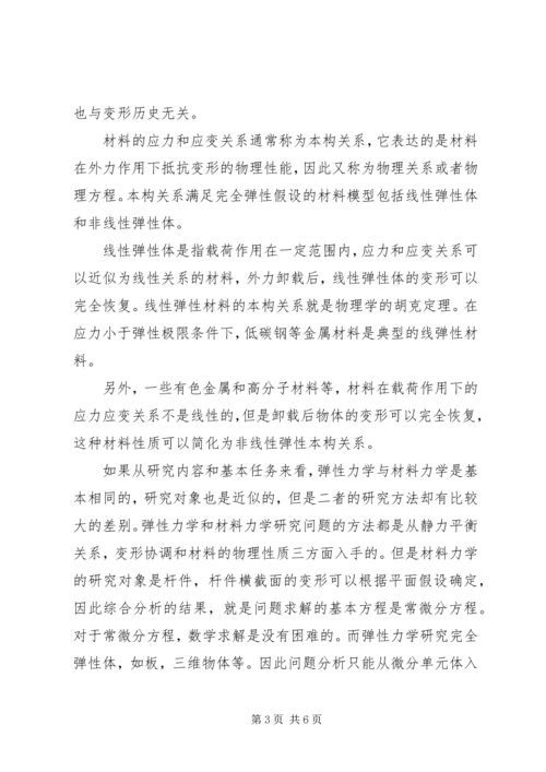 弹性力学学习心得 (3).docx