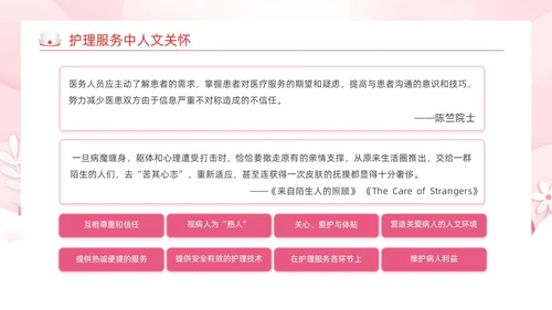 粉色剪纸风护理人文关怀医学护理动态PPT