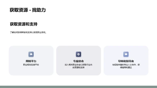 绿色简约风大学生职业规划
