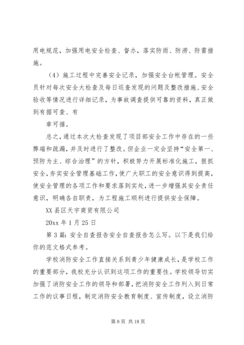 安全自查报告（投稿6篇）.docx