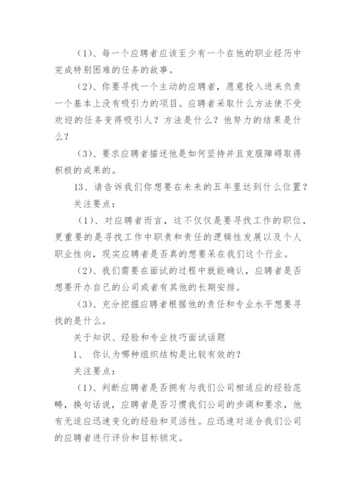 人力资源经理典型面试问题.docx