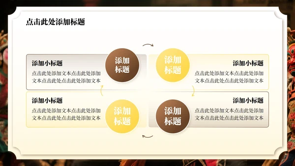 黄色传统文化傩戏实景介绍主题PPT模板