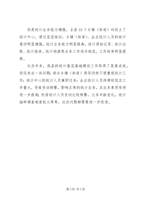 乡镇统计基础建设工作总结.docx