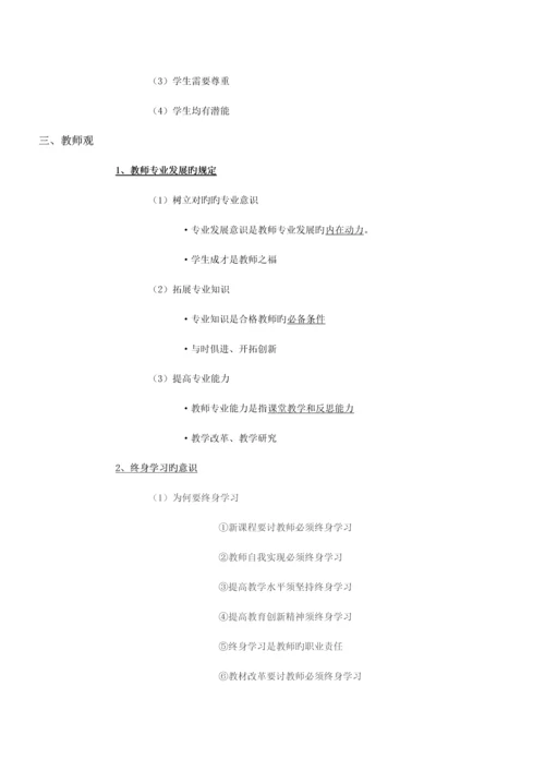 2023年综合素质重点知识点.docx