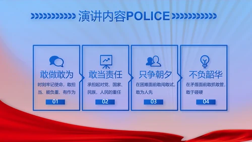 绿色大气公安年终工作总结计划PPT
