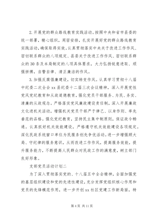 支部党员活动计划.docx