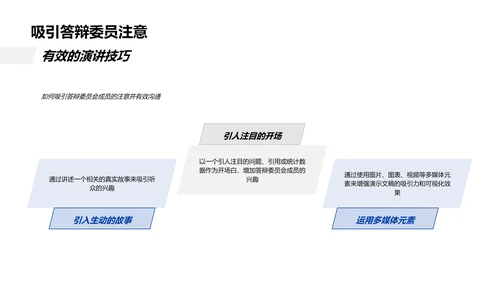 答辩技巧培训PPT模板