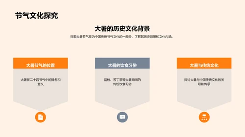 大暑节气文化报告PPT模板