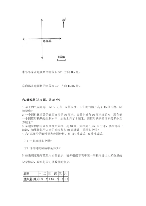 北师大版六年级下册数学期末测试卷附完整答案【各地真题】.docx