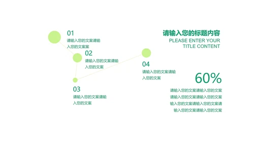绿色扁平风简约总结汇报PPT模板