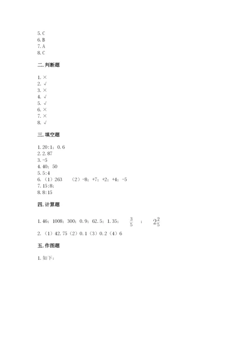 北师大版小学数学六年级下册期末检测试题及参考答案【研优卷】.docx