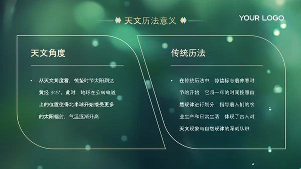 绿色中国节气之惊蛰PPT模版