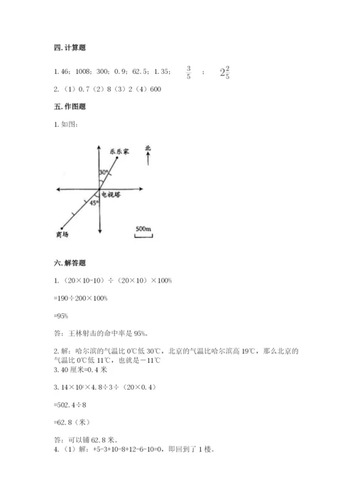 六年级下册数学期末测试卷附参考答案（达标题）.docx