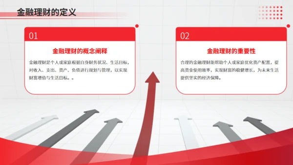金融理财财富增长金融行业风控通用PPT模板