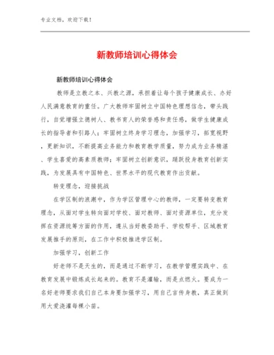 新教师培训心得体会优选例文6篇.docx