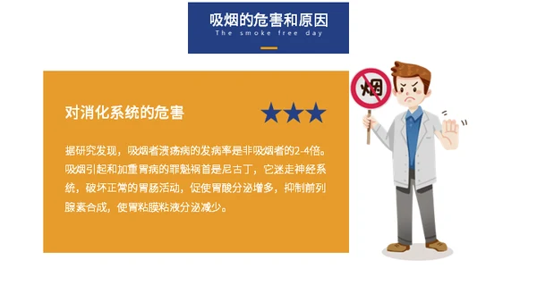世界无烟日戒烟通用PPT模板