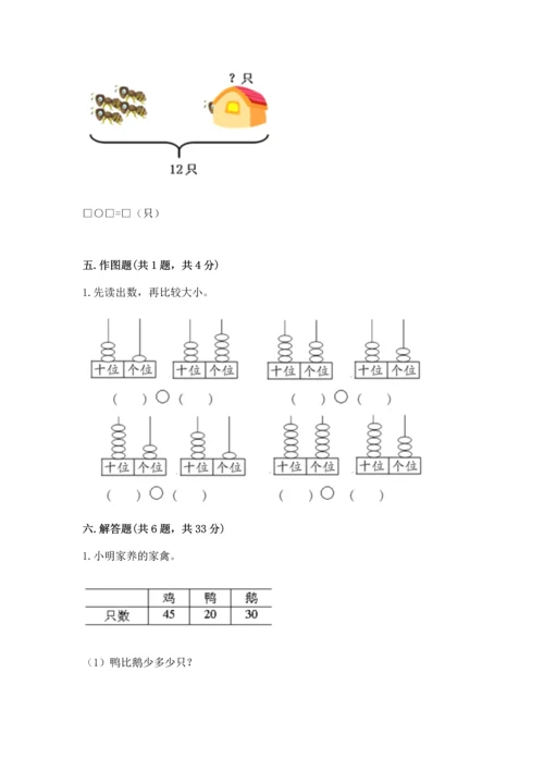 人教版一年级下册数学期末测试卷带答案（综合题）.docx