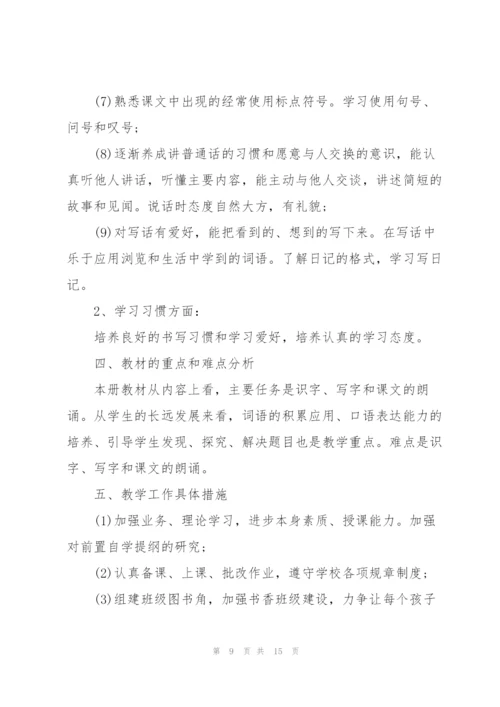 老师个人工作计划模板5篇.docx