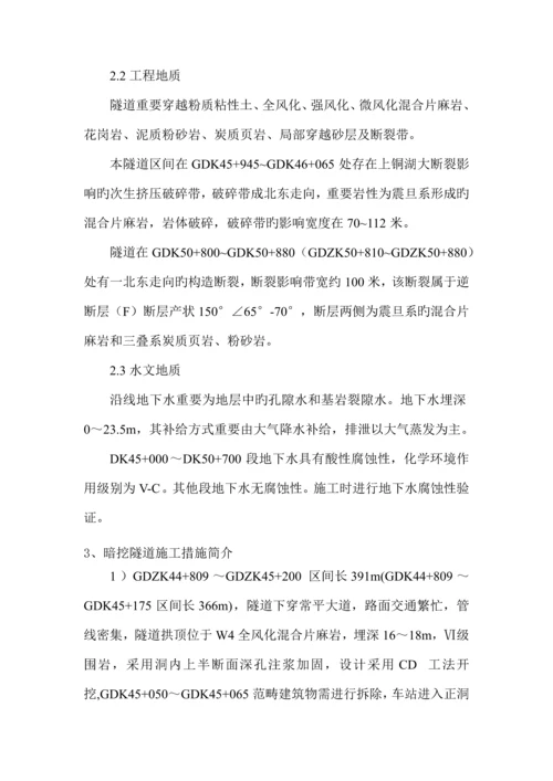 地铁隧道下穿既有优质建筑物综合施工专题方案.docx