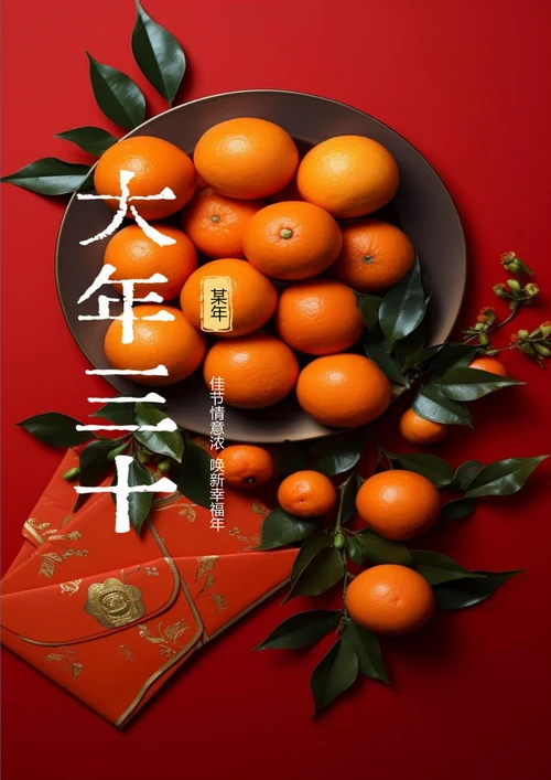 佳节情意浓春节海报