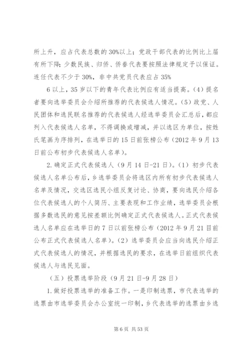 乡镇人大换届选举工作实施方案.docx