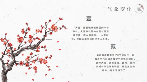 大雪季气中国风通用PPT模板