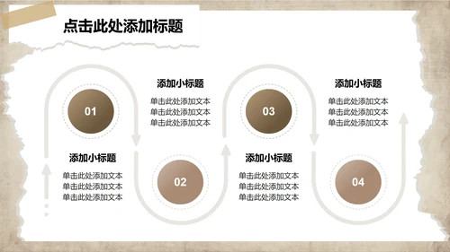 棕色创意拼贴剪纸风大学生个人简历PPT模板