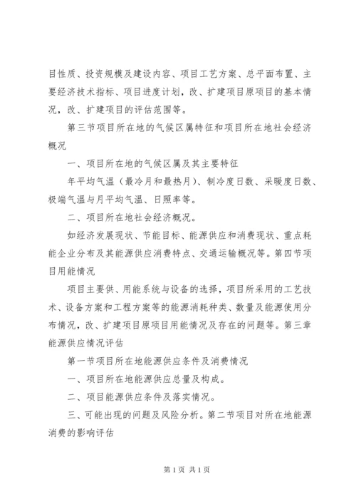 国家版节能评估报告编制要求.docx